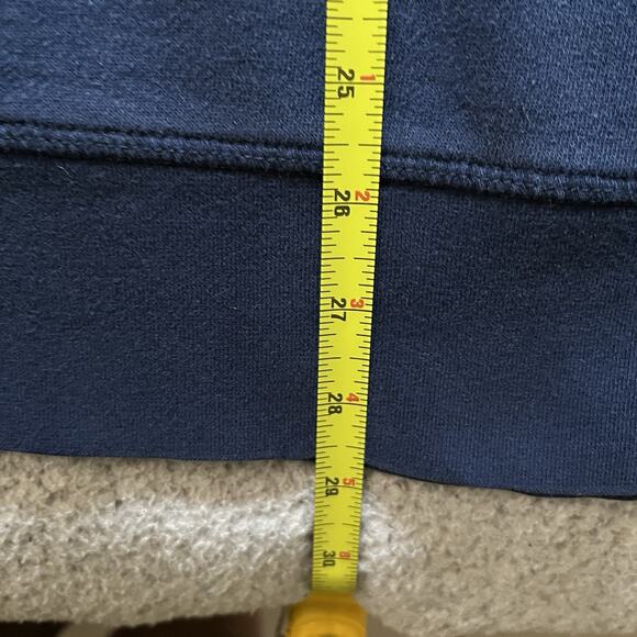 Notre Dame Hoodie Mens Medium Adidas Blue Vintage Embroidered Fighting Irish - Picture 12 of 12